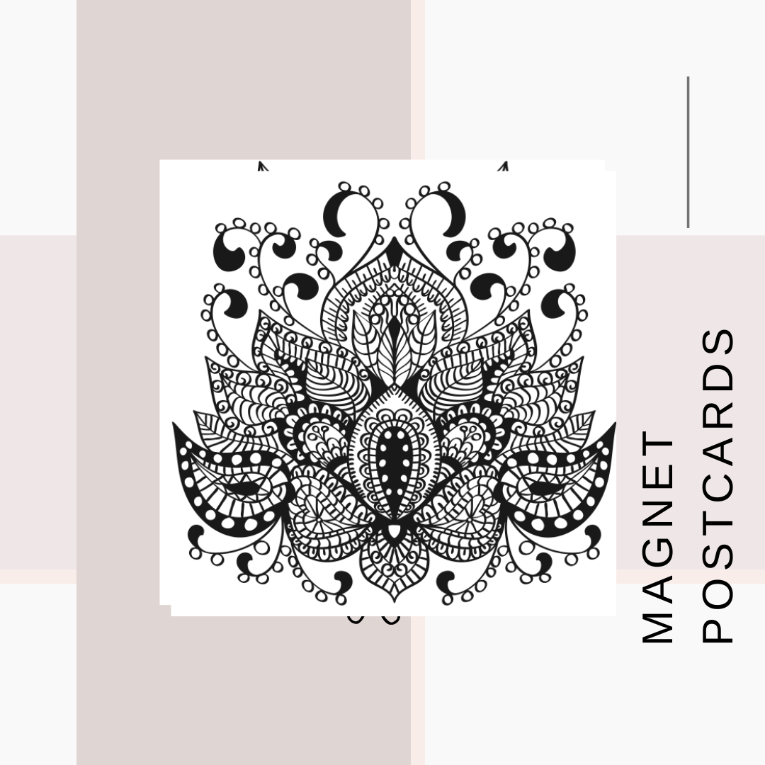 Magnet Postcards Zentangle